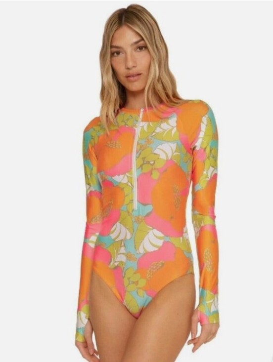 Trina Turk Other - Trina Turk EUC SZ LRG Half Zip Long Sleeve Paddle Suit Flattering Fit Hot Mom🚨